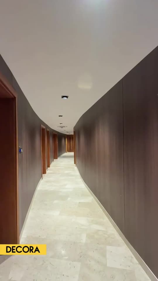 The Decora team installing wall panels at the CEN-SAD headquarters